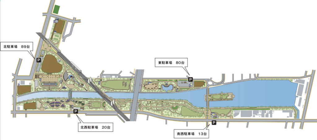 荒子川公園の駐車場情報