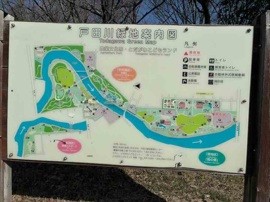 戸田川緑地公園　マップ