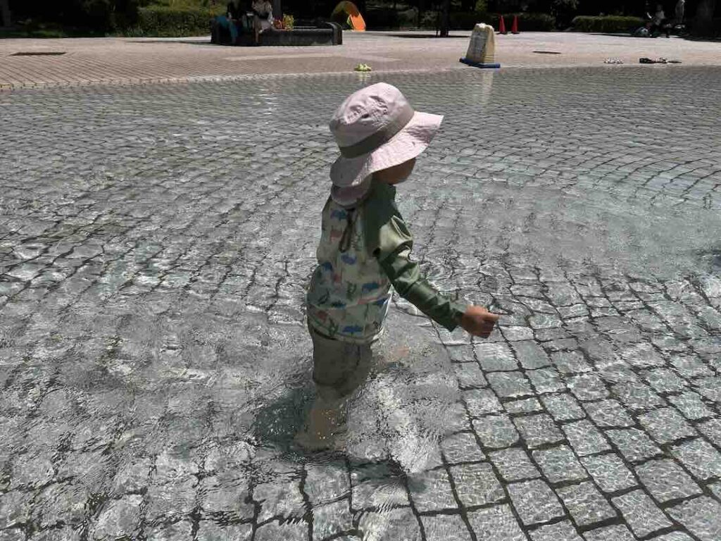 大府みどり公園 水遊び じゃぶじゃぶ池