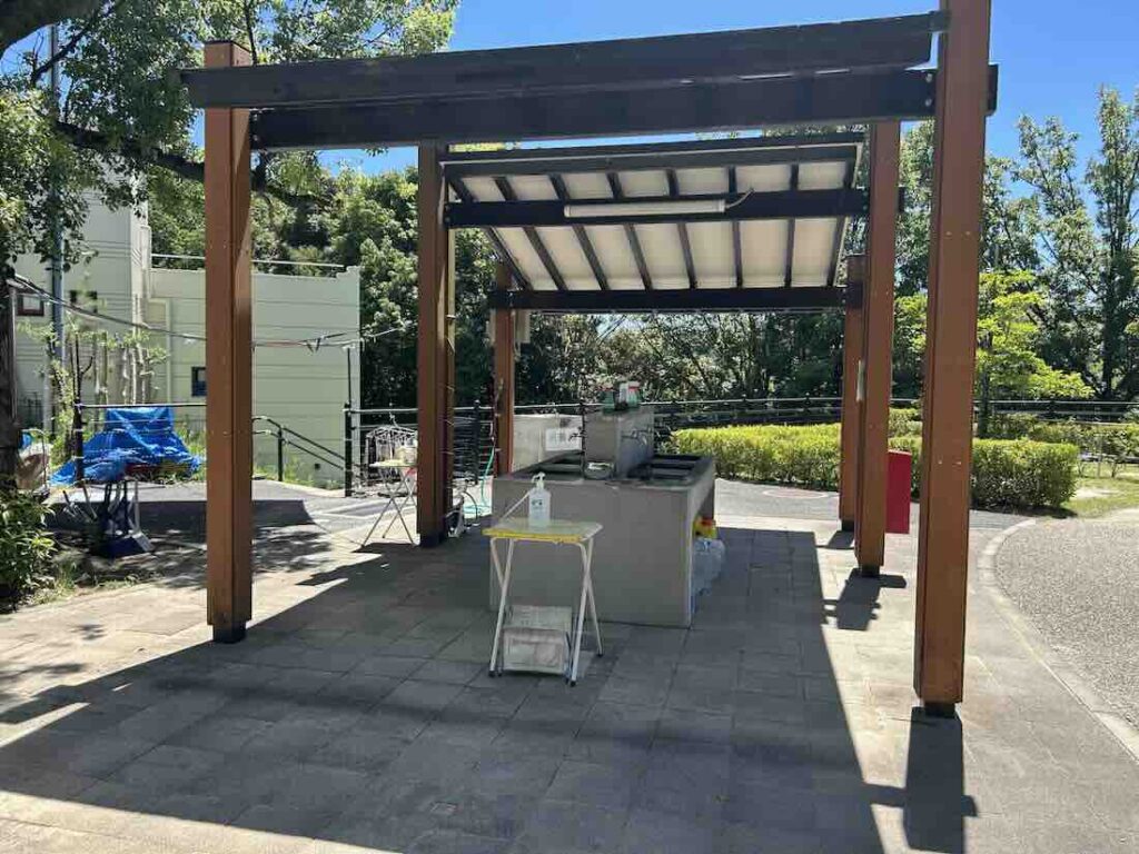 大府みどり公園 バーベキュー施設 手洗い場