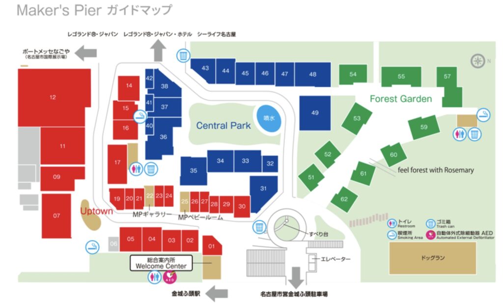 メイカーズピア内　マップ