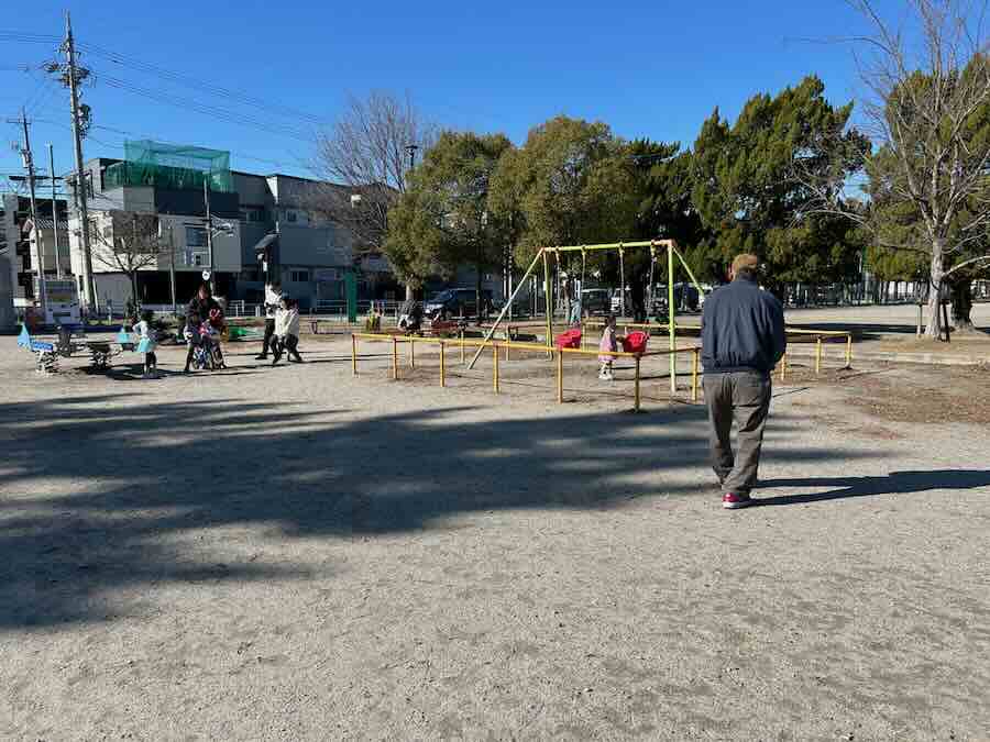 道徳公園　遊具エリア　ブランコ