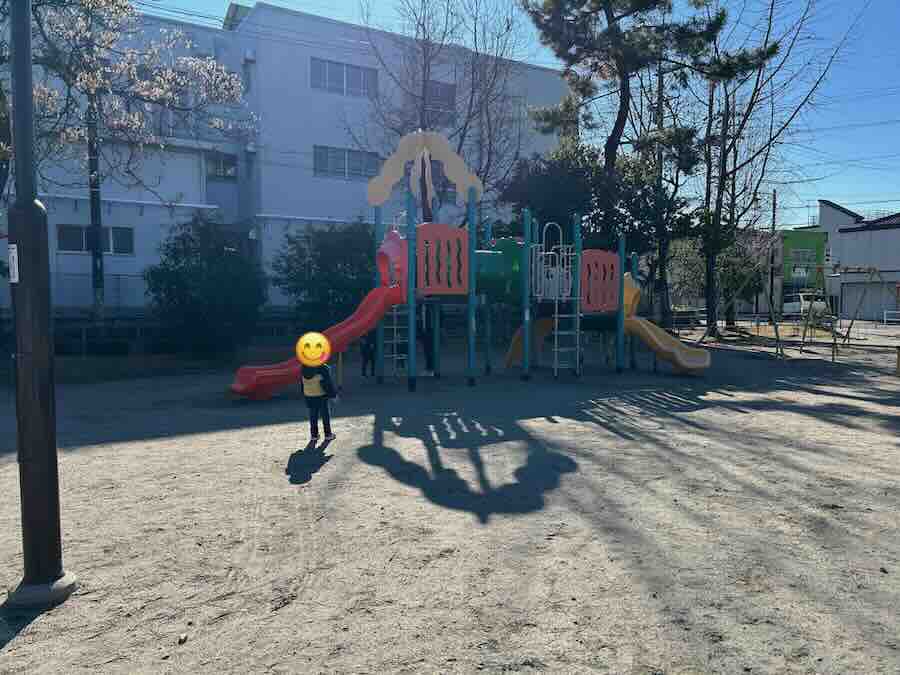 道徳公園　遊具エリア　滑り台