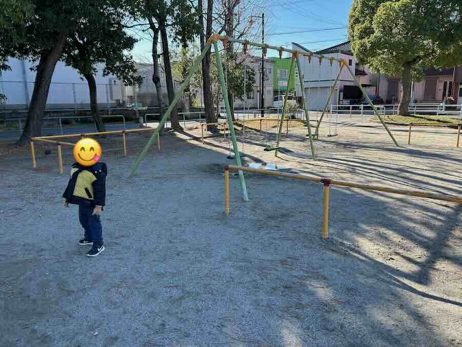 道徳公園　遊具エリア　ブランコ