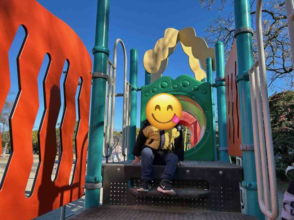 道徳公園　遊具エリア　滑り台