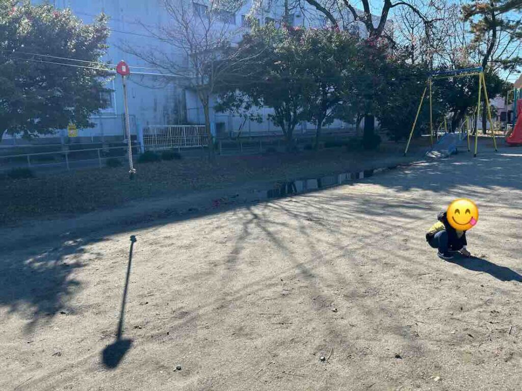 道徳公園　遊具エリア　ロープウェイ