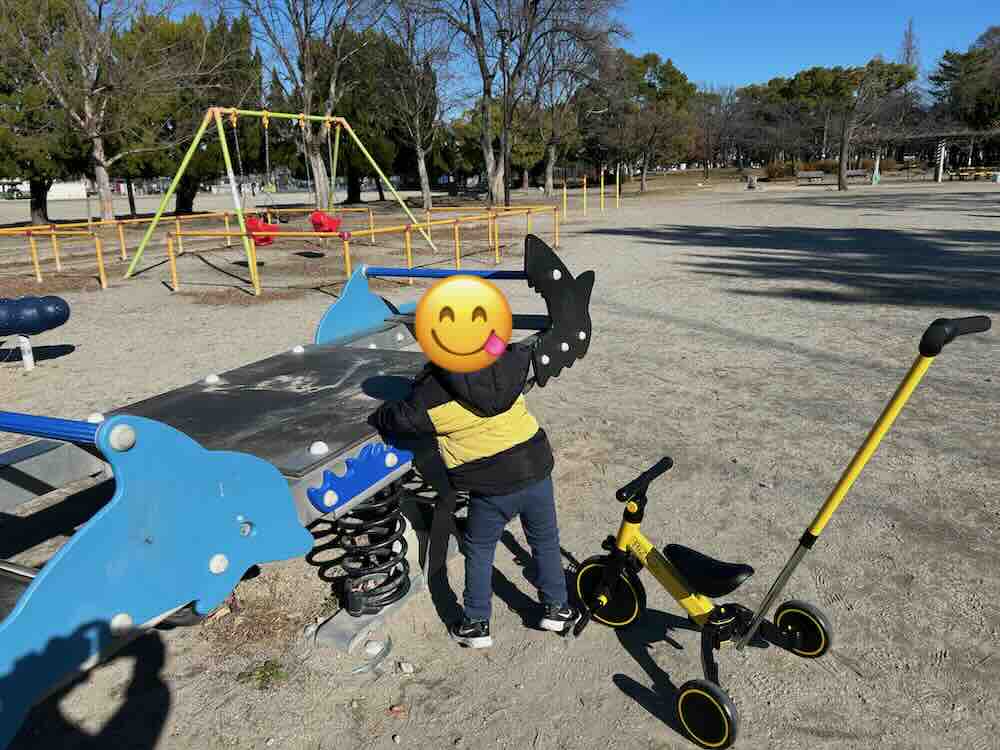 道徳公園　遊具エリア　シーソー