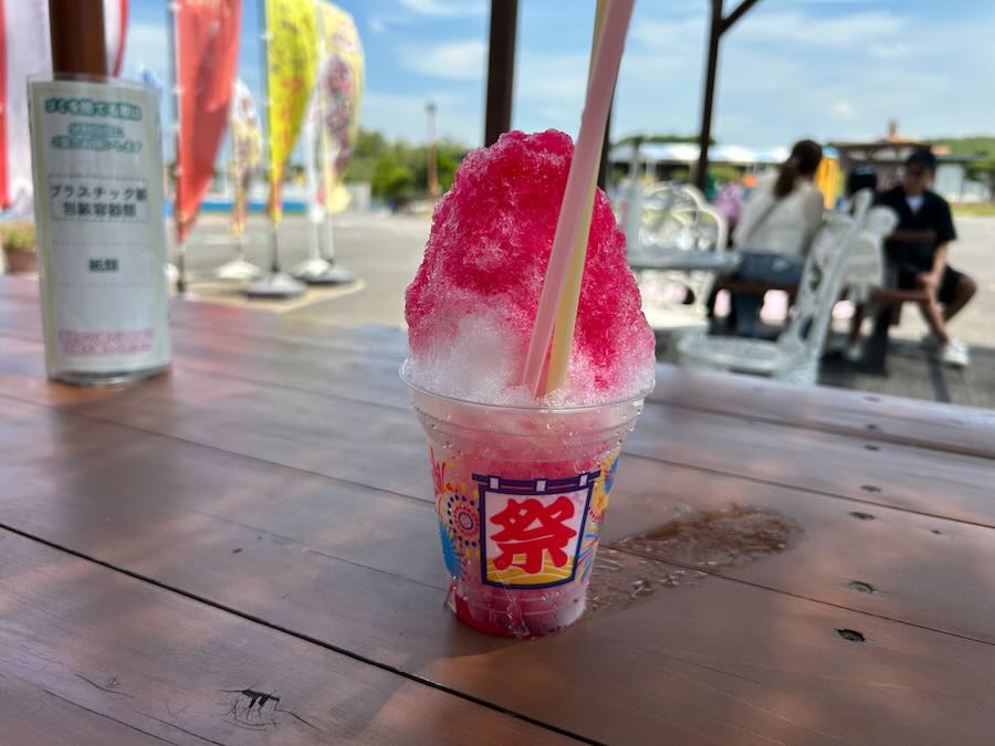南知多ビーチランド＆おもちゃ王国　レストラン　食事　かき氷