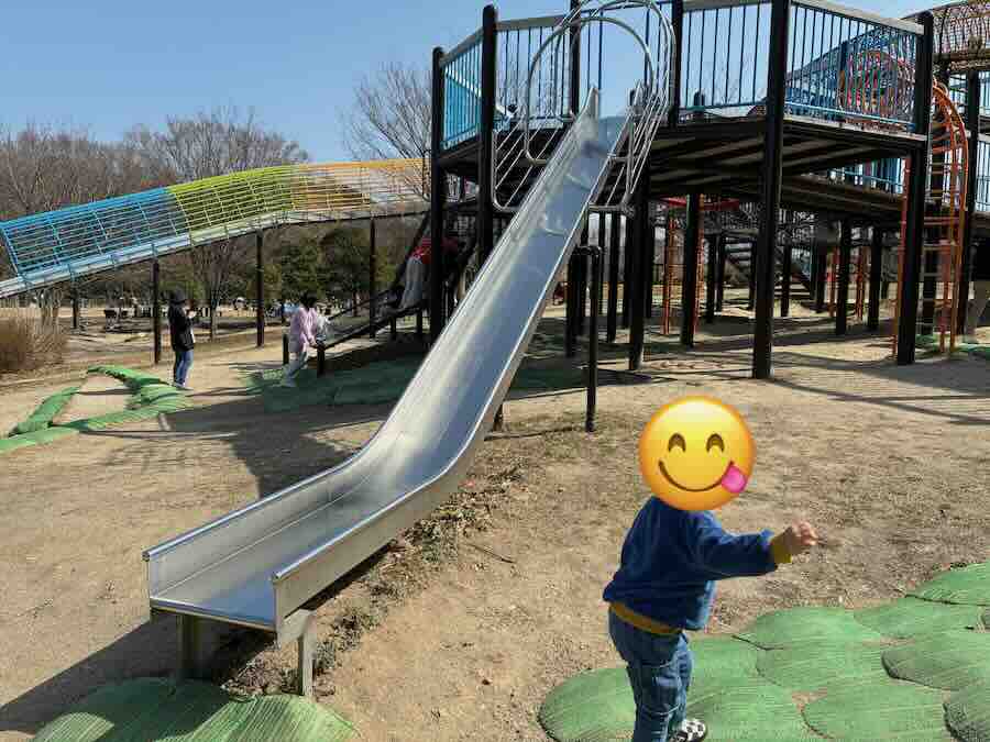 天白公園 遊具 ローラー滑り台 子連れ アスレチック 縄