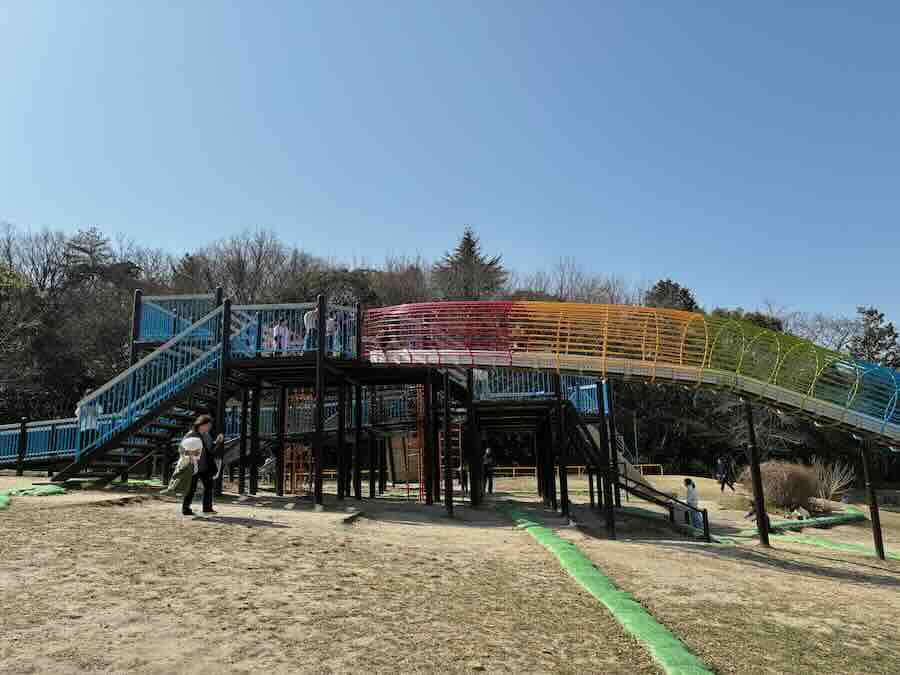 天白公園 遊具 ローラー滑り台 子連れ アスレチック 縄