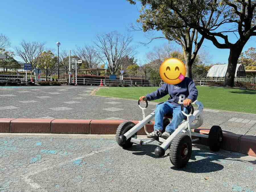 平地公園 ゴーカート 遊具 ピクニック 子ども 子連れ レビュー 交通公園 自転車